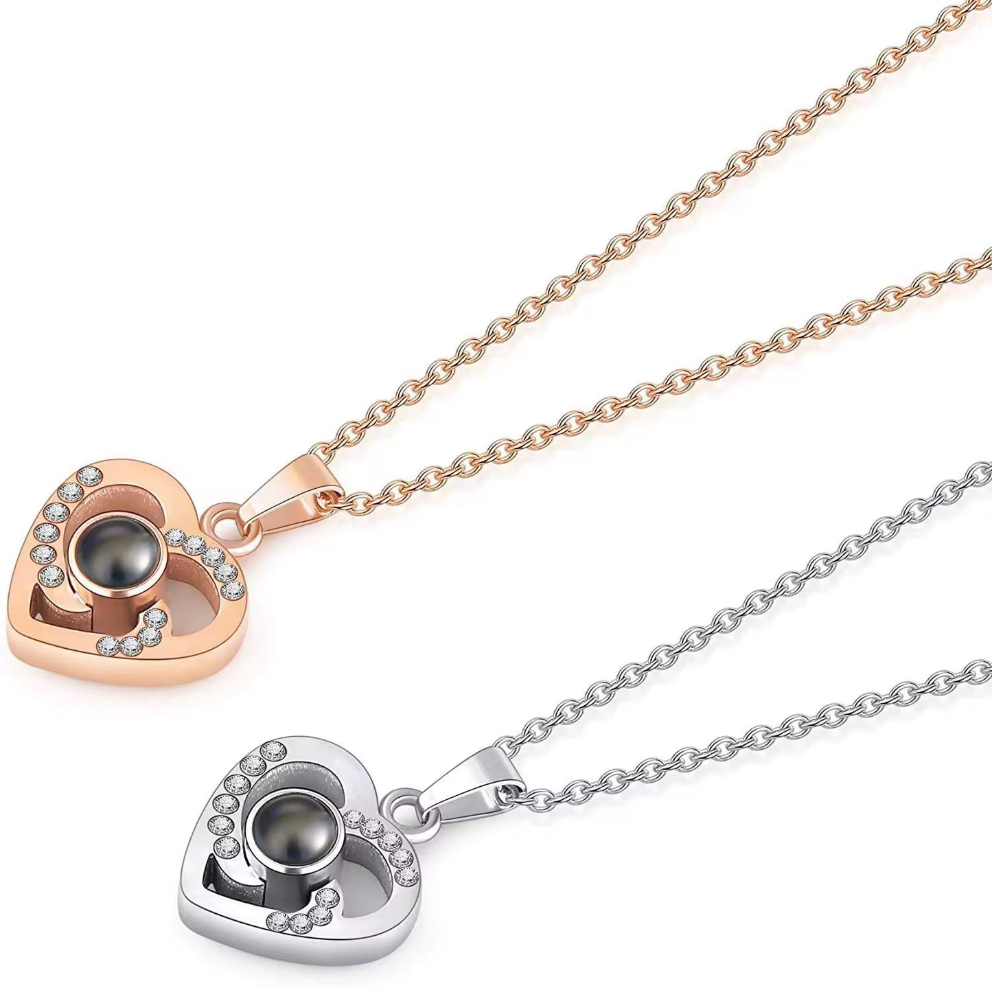 Collar Triple Corazón - Acero Inoxidable