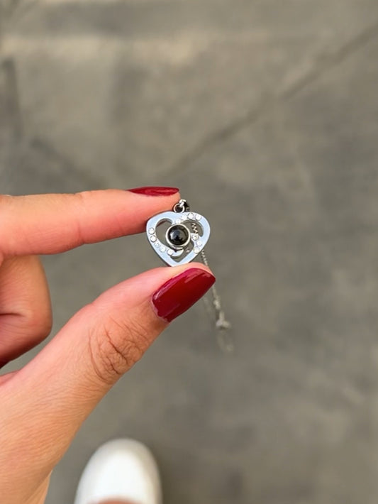 Collar Triple Corazón - Acero Inoxidable