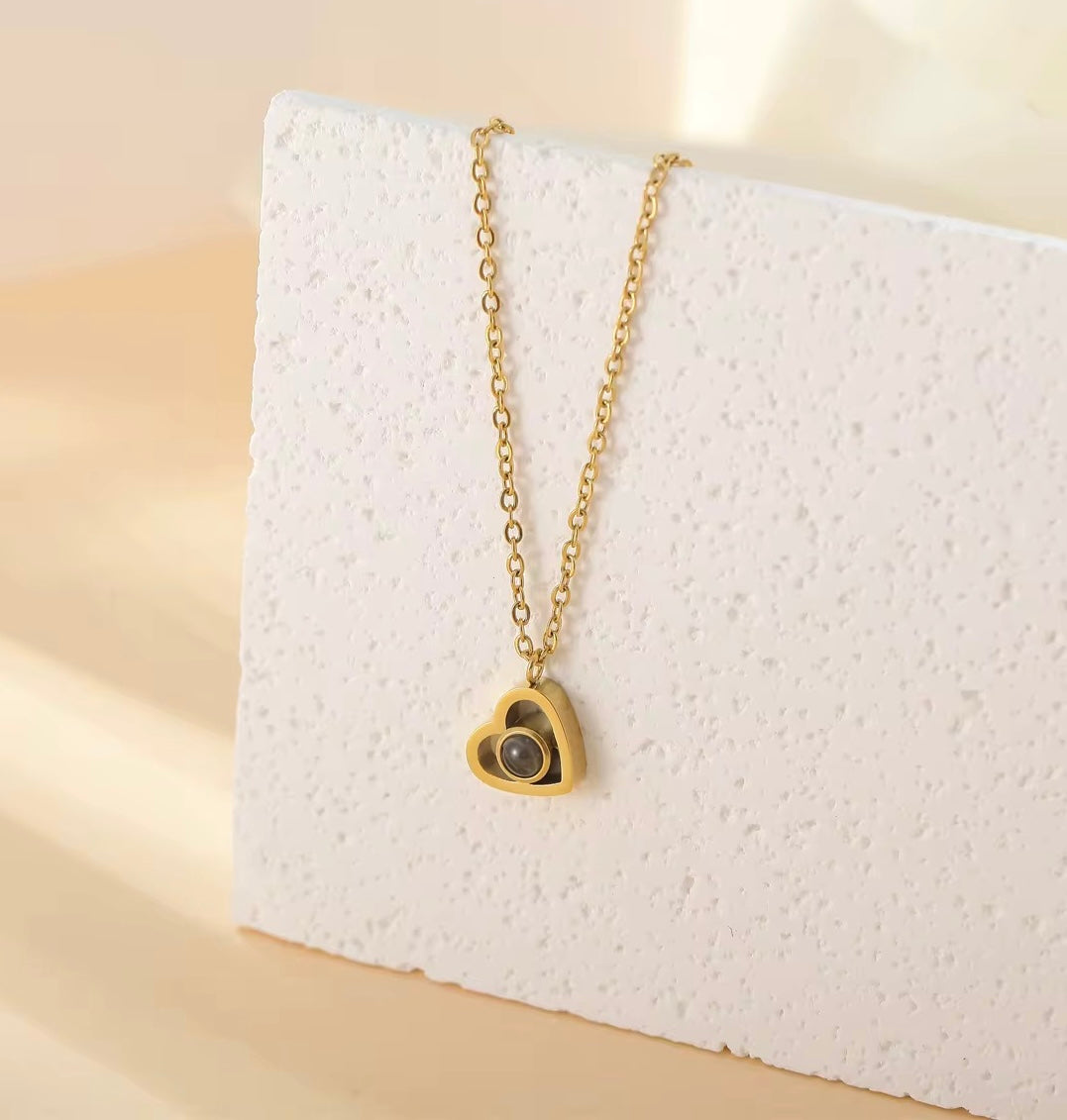 Collar Corazón - Acero inoxidable